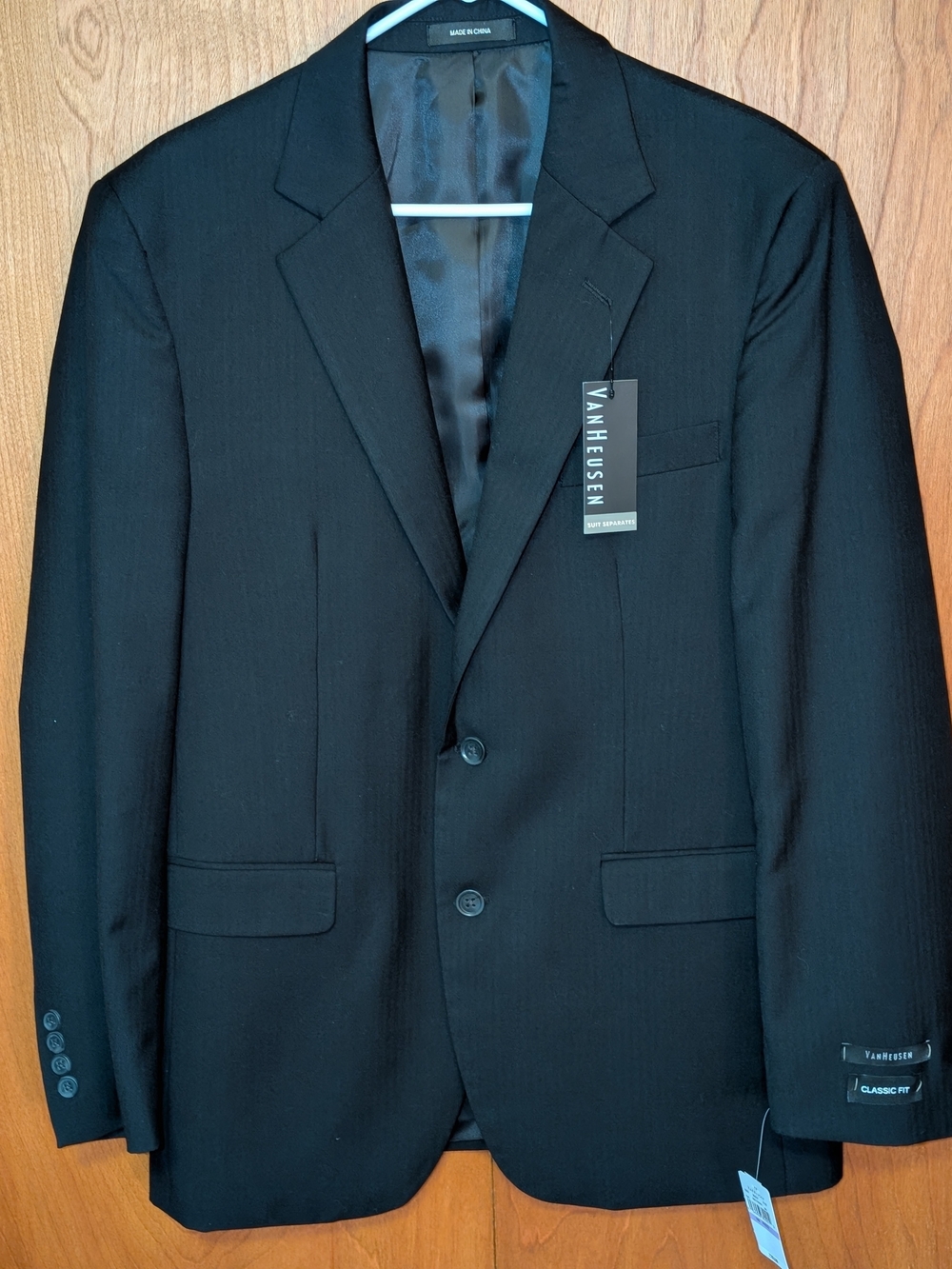 Van Heusen Men’s Classic Fit Black Blazer